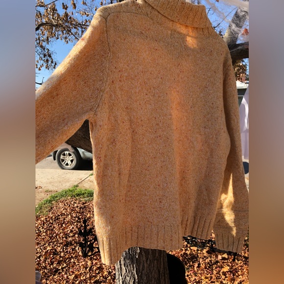 Women’s large beautiful WOOLRICH sweater cornhusk heather - Picture 11 of 16